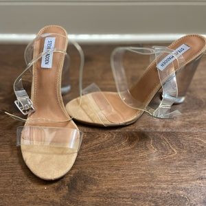 Steve Madden Clear Heels Size 9